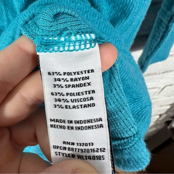 Wildfox Turquoise V-Neck Sweater - Picture 4 of 6